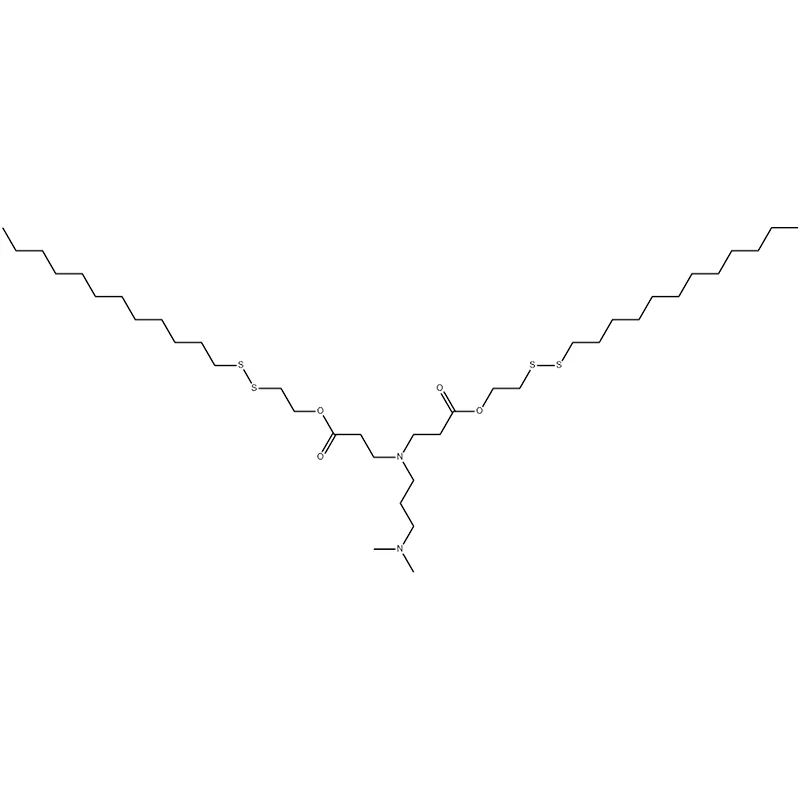 β-Alanina, N-[3-(dimetilamino)propil]-N-[3-[2-(dodecilditio)etoxi]-3-oxopropil]-, 2-(dodecilditio)éster etílico