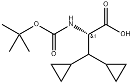 Ácido (S)-2-((terc-Butoxicarbonil)amino)-3,3-diciclopropilpropanoico