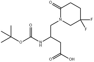 Ácido (S)-3-((tert-Butoxicarbonil)amino)-4-(5,5-difluoro-2-oxopiperidin-1-il)butanóico