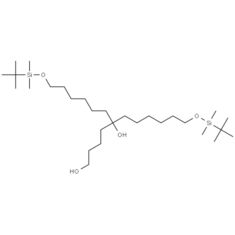 1-(pentan-5-ol)-2-hidroxil-3,4-bis(TBDMS-hexano)