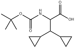 Ácido 2-((terc-Butoxicarbonil)amino)-3,3-diciclopropilpropanóico