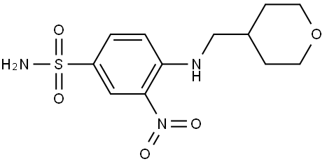 3-nitro-4-(((tetrahidro-2H-piran-4-il)metil)amino)-benzenossulfonamida