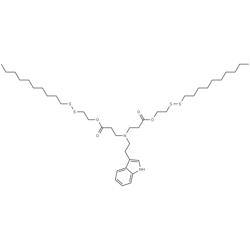 Bis(2-(decildissulfaneil)etil) 3,3'-((2-(1H-indol-3-il)etil)azanediil)dipropionato