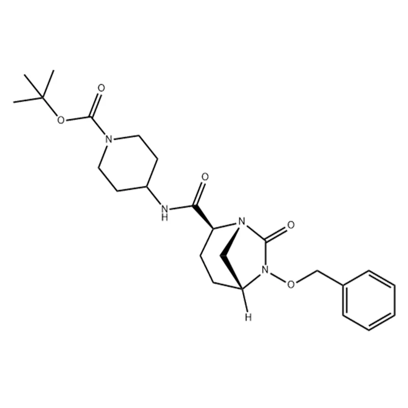terc-Butil 4-((2S,5R)-6-(benziloxi)-7-oxo-1,6-diazabiciclo[3.2.1]octano-2-carboxamido)piperidina-1-carboxilato